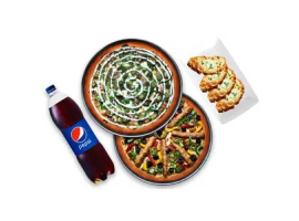 Pizza Plus Pakistan 2x Large Pizza, 4x Pcs Cheese Garlic Bread, 1x Drink 1.5 Ltr Yahoo! Plus Deal For Rs.2300/-image-1180